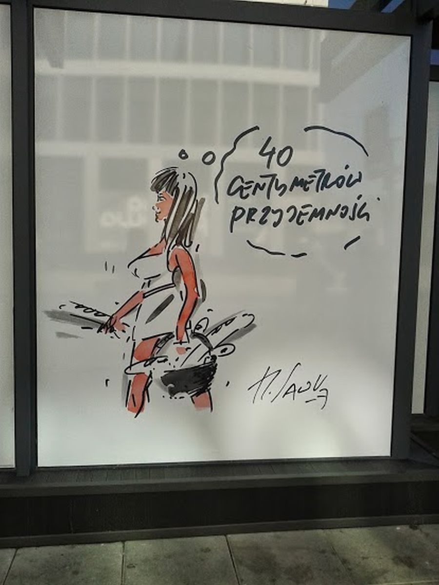 Reklama nowego miejsca z bagietkami, Brama Portowa, autor zdjęcia: Marta Kostecka